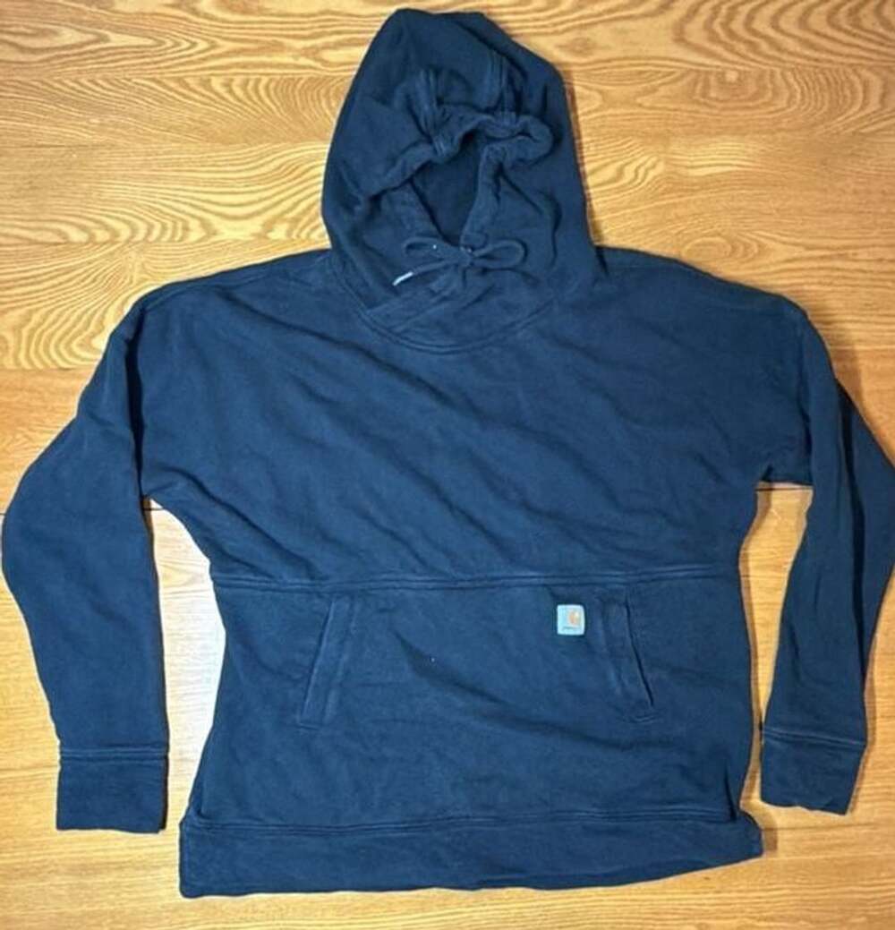 Carhartt Relaxed women’s Fit Black Pullover Hoodie Sweatshirt